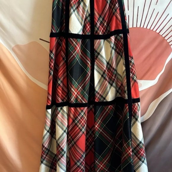 Vintage Bill Atkinson Glen of Michigan Tartan Plaid Wool Maxi Skirt 4-6 I Magnin - Picture 7 of 14